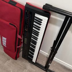 Korg Kross 61 Keyboard Workstation + Soft Case + Stand for Sale in