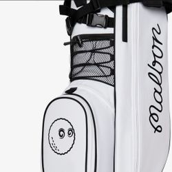 Brand New Malbon Walking Golf Bag Lightweight White