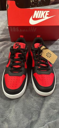 Nike Low-Top Sneakers Red and Black :Court Borough Recraft