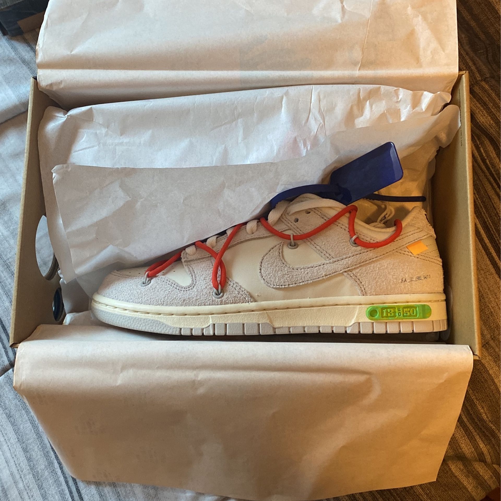 Offwhite Dunks Lot 13 Size 8