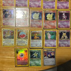 Vintage Holographic and Gold Plated Pokémon Cards (English and Japanese)