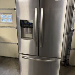 Whirlpool 36” Stainless Steel French Door Refrigerator with Ice and Water
