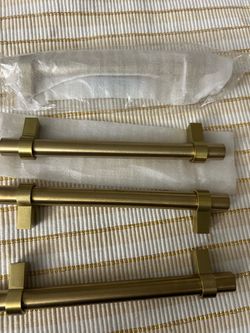 Brushed Brass Cabinet Bar Pulls – Set
