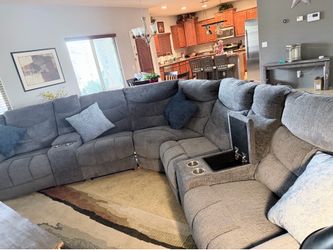 Dutton sectional power 5 seating reclining seats chairs couch