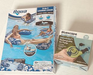 Brand New  3-in-1 Lounge Chair And Air Pump