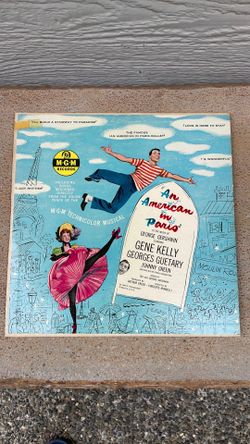 An  American in Paris starring Gene Kelly on a 10 inch 33 RPM vinyl record