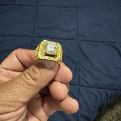 Sterling Silver Ring Gold Plated 