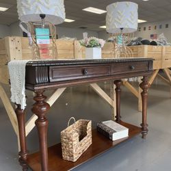 Incredible set of sofa tables, Cherry dark wood, only $225. Take advantage of this great offer before it's too late.