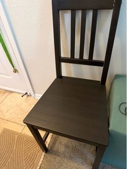 Dark Brown Wood Dining Chair