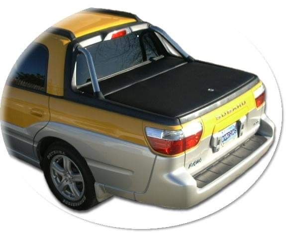 Subaru Baja black tonneau cover