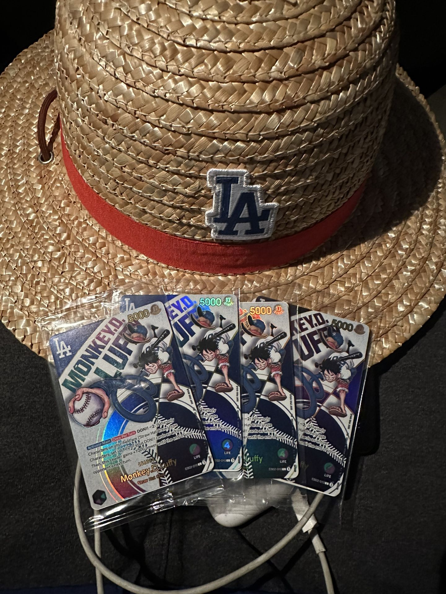 One Piece Luffy Dodgers Card