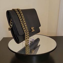 CHANEL CC cCAVIAR TRIFOLD CLUTH WALLET  BEST PRICE