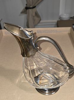 Silver wine decanter