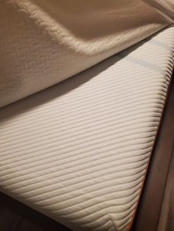 Cali king tempur pedic with nice frame