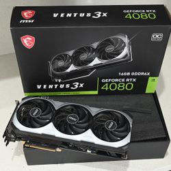MSI GeForce RTX 4080 OC 16gb DDR6x Graphics Card