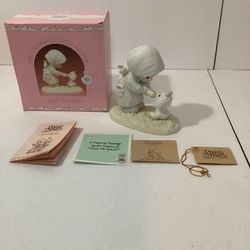 Vintage Precious Moments PM-871 Members Only Figurine “Feed My Sheep” 1987 