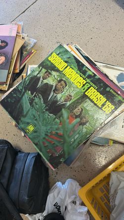 Records And Turntable 