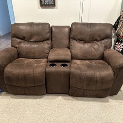 Loveseat Couch & Recliner 