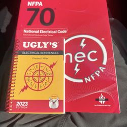 NEC 2023 OFFICIAL BOOK AND UGLYS CODE BOOK.