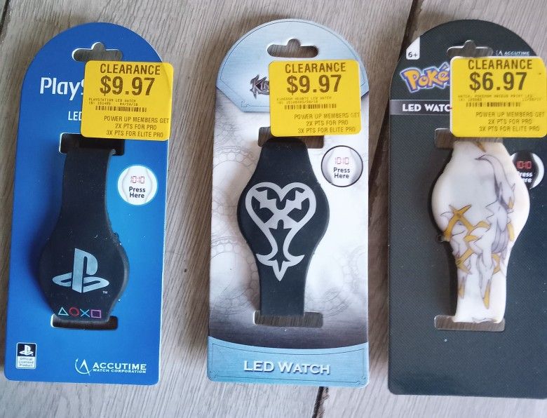 Led Watches (PlayStation, Pokemon,KingHearts)
