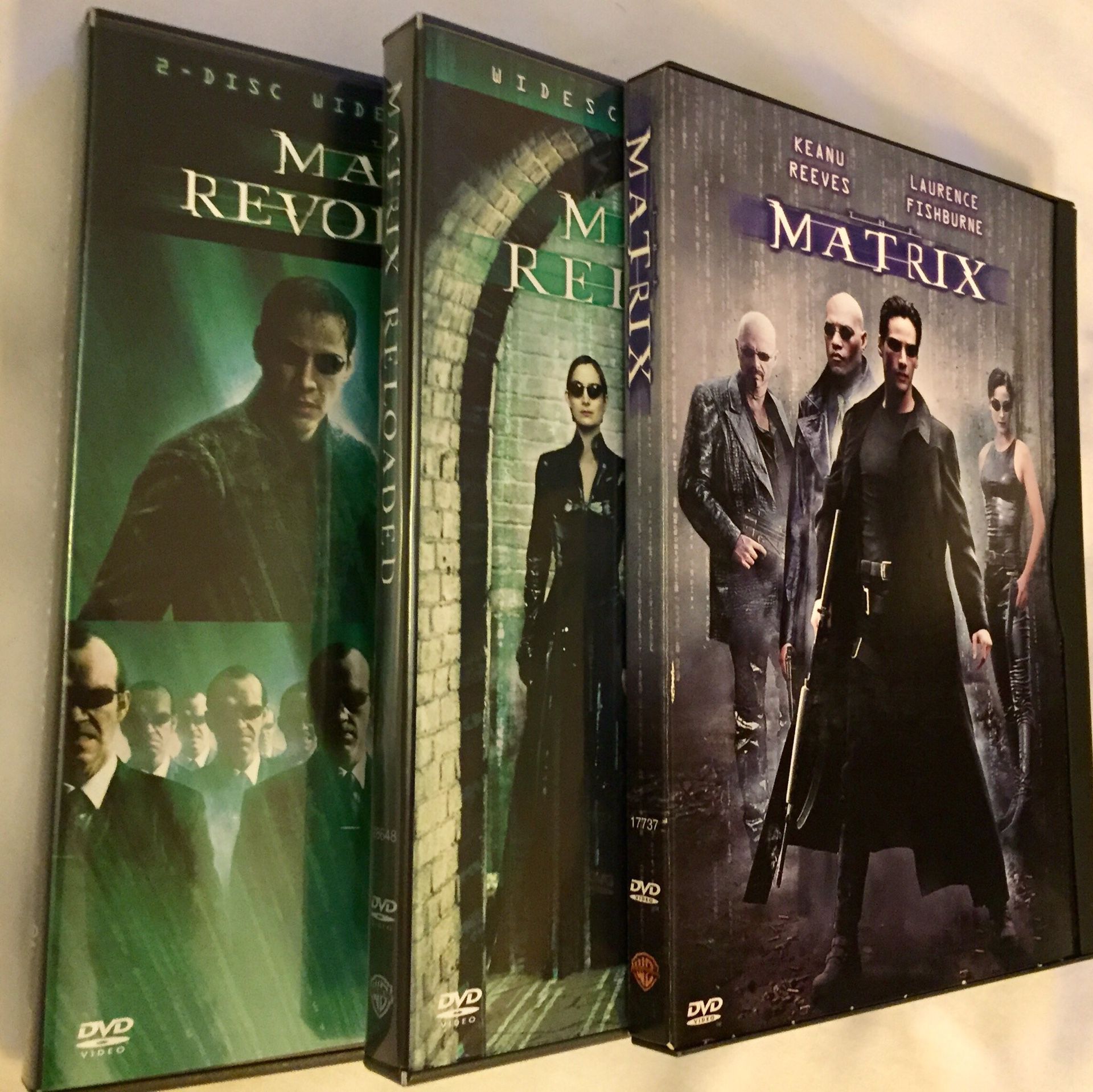 The Matrix DVD Trilogy - 3 DVD set - MATRIX RELOADED REVOLUTIONS