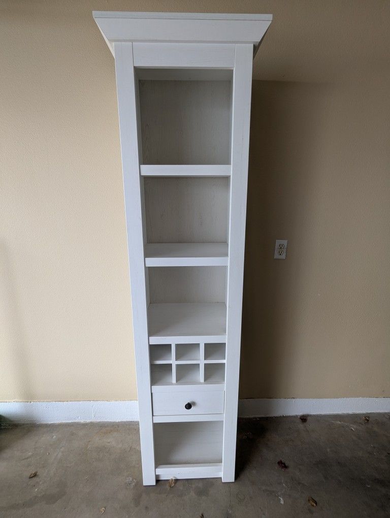 Tall White Bookcase