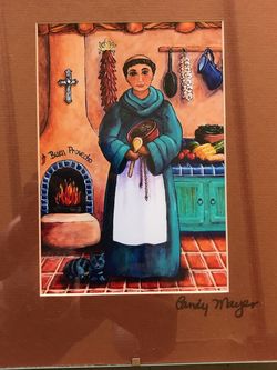 San Pasqual & Saint Francis Framed In Glass