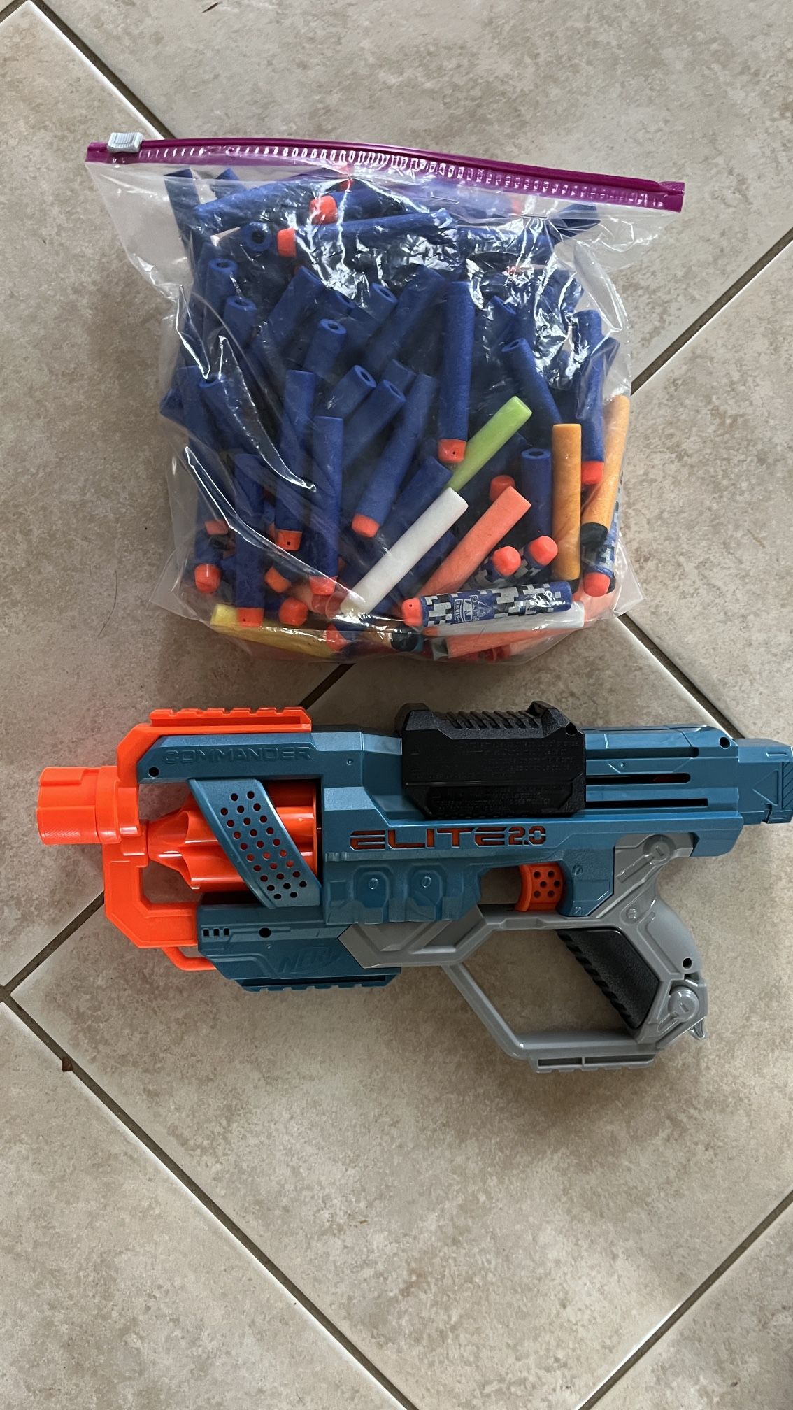 Nerf Commander Elite 2.0 Blaster with (136) Nerf Darts