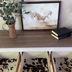 Cow Print Dresser - Nursery Table - Sideboard - Buffet