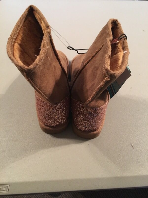 Tan Glitter Ladies Boots