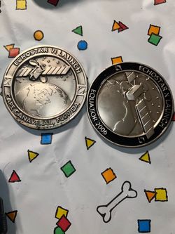 EchoStar VI & X Launch Commemorative Coins Set