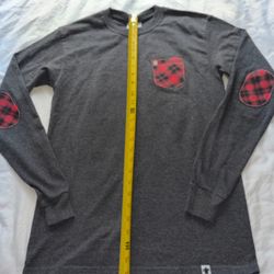Simply Southern Merry and Bright Christmas Truck Plaid Patch Graphic Long Sleeve