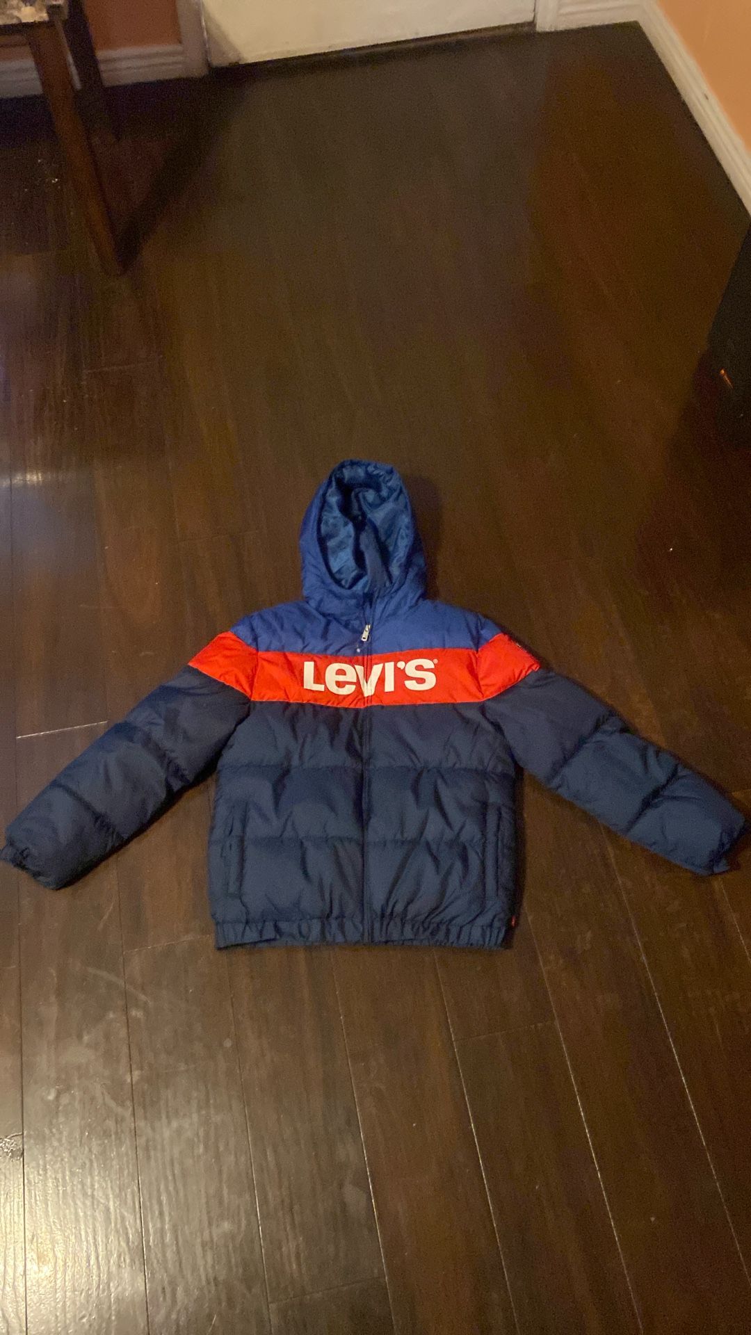 Levi, Red And Blue Puffer