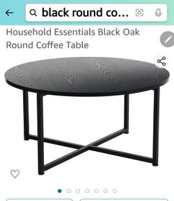 Black Round Coffee Table