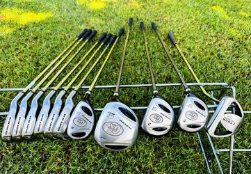 Complete 11-Club Golf Set • Driver + Woods + Hybrids + Irons + Putter