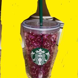 Starbucks Tumbler New Floating Glitter 