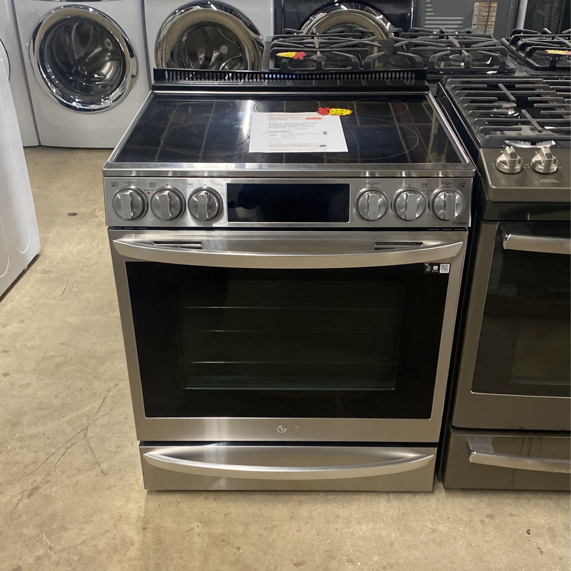 G.E. Electric Stove Stainless Steel