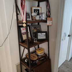 Modern Iron And Wood Shelves.