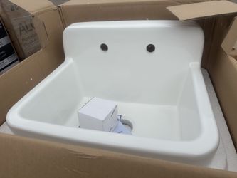 Utility sink white
