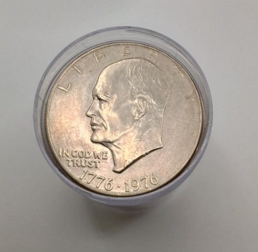 Eisenhower Dollars, Variety Of All Years Plus Bicentennial Editions, Lot Of 130 United States Coins