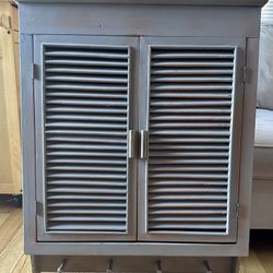 Vintage Shutter Door Wall Cabinet / Bathroom Storage
