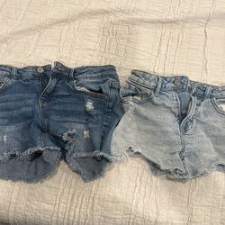 Girls Jean shorts size 8 & 10/12