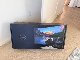 Unopened Unused: DELL U3425WE Dell - 34.1" IPS LED Curved 120Hz Monitor (USB, HDMI) - Black/Silver