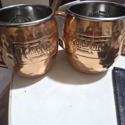 KAHLUA COPPER MUGS SET 2
