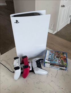 Playstation 5 console and controller