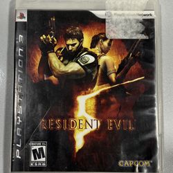 Complete PS3 RESIDENT EVIL 5 2009 CAPCOM GAME with MANUAL Playstation 3 CIB
