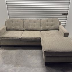 🚨Free Delivery Beige Sofa Clean And Odor Free