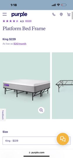 Purple Bed Frame