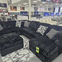 BLACK SECTIONAL AVAILABLE IN STOCK! 