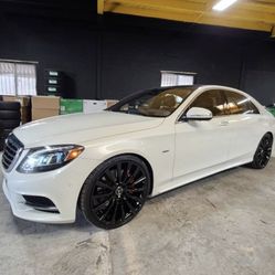 22 INCH NEW WHEELS AMG STYLE STAGGERED FOR MERCEDES BENZ S550 S560 S63 S65 S450 CL550 CL63 WITH NEW TIRES !!!